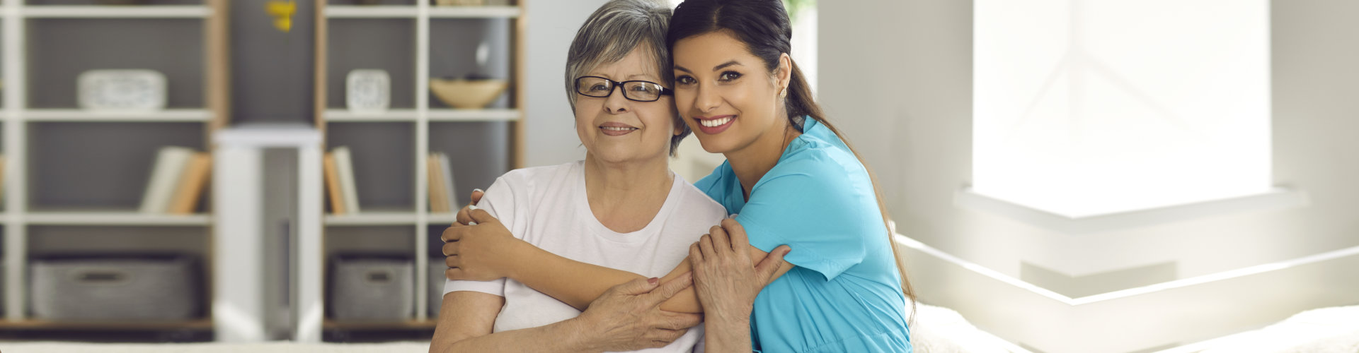 caregiver and senior