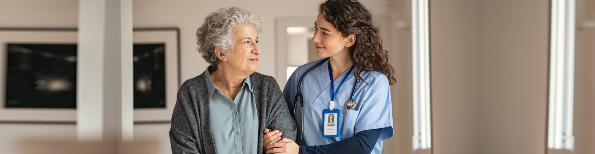caregiver and senior